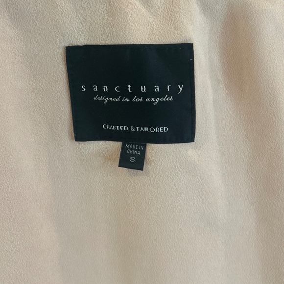 Sanctuary Womens Blush Pink Bomber Jacket Size S - Picture 6 of 7